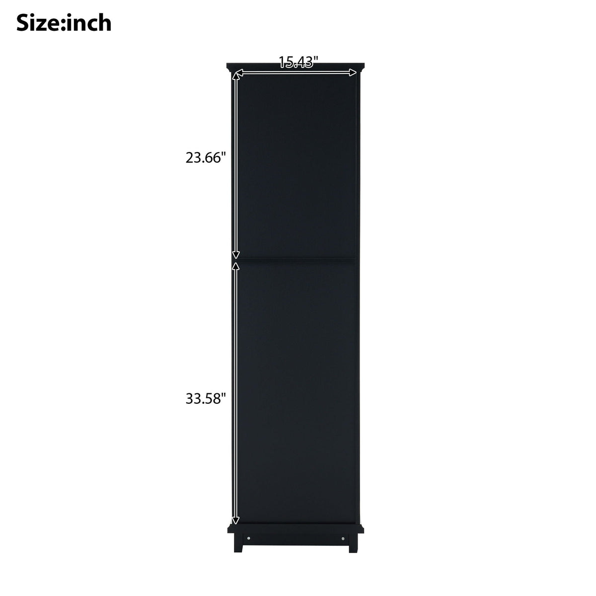 Tall Bathroom Storage Cabinet With Glass Doors, Free-Standing, Two Drawers, And Adjustable Shelves, Board, Painted Perfect For Displaying Your Favorite Items