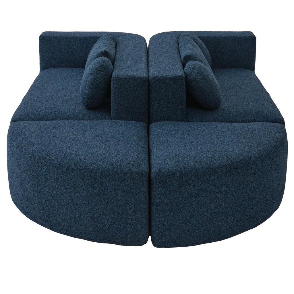 Boneless - Couch Modular Sectional Sofa With Deep Seating And Curved Design