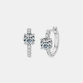 2.36 Carat Sparkala™ Zircon 925 Sterling Silver Hoop Earrings
