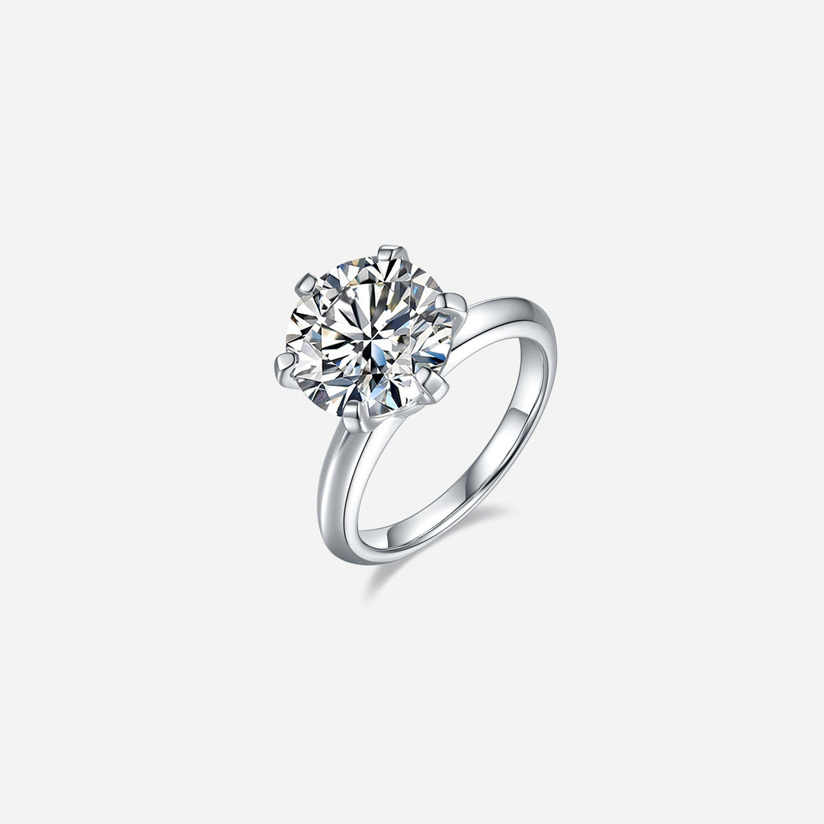 5 Carat Brilliant Round Cut Sparkala™ Platinum Over Pure Sterling Silver Ring
