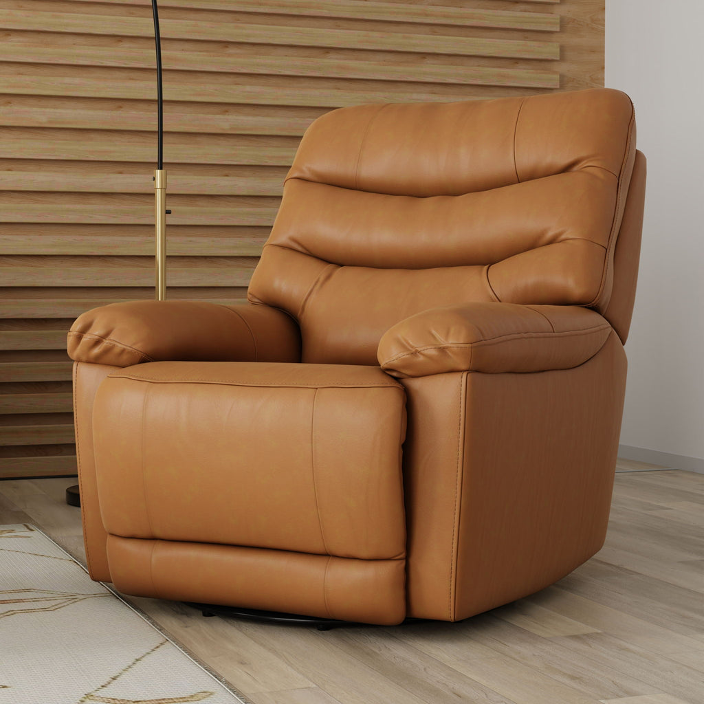 Oslo Antelope - Swivel Glider Recliner With Manual Footrest