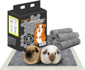 Guinea Pig Bedding, Disposable Guinea Pig Cage Liners, Charcoal Odor Controlling Absorbent Waterproof Pee Pads for Rabbits, Hamster and Other Small Animals. 24''x47''(for Midwest),10 Count