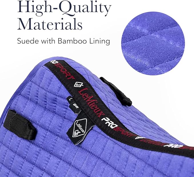 LeMieux Suede Dressage Square - English Saddle Pads for Horses - Equestrian Riding Equipment and Accessories