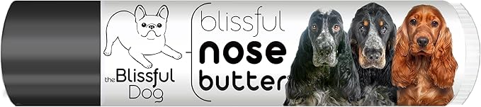 The Blissful Dog English Cocker Spaniel Unscented Nose Butter - Dog Nose Butter, 0.15 Ounce