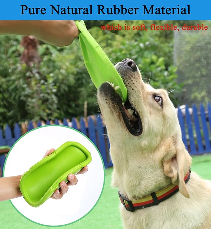 Dog Flying Disc, 2 Pack Dog Flyer Toys, Soft Rubber Interactive Lightweight Flying Disc Dog Toy for Small Large Dogs - Floats in Water & Safe on Teeth, 7.2 inch.