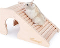 Niteangel Hamster House w/Climbing Ladder for Hamsters Gerbils Mice or Similar-Sized Pets (Trapezium-Shaped Hamster Hut)