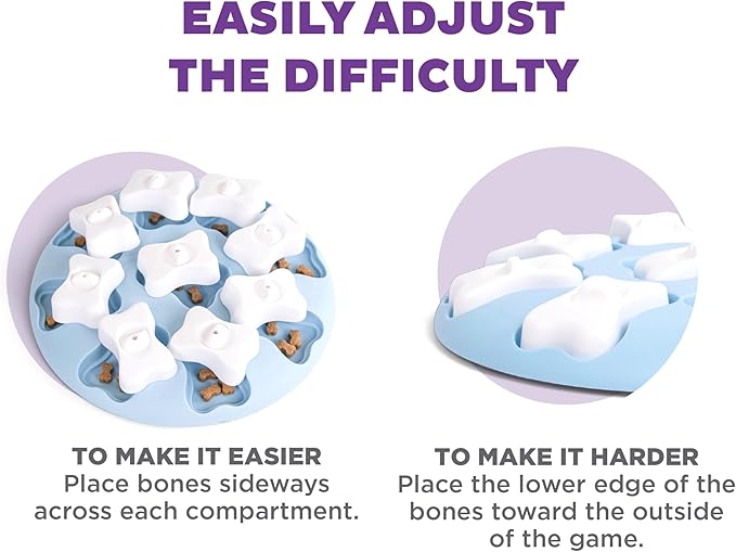 Outward Hound by Nina Ottosson Puppy Smart Treat Puzzle Enrichment Toy, Level 1 Beginner, Blue