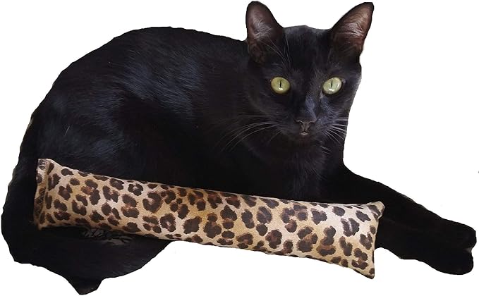 15" Catnip Cat Kicker Toys/Kitty Kick Sticks/Cat-Nip Kick Sticks (Leopard Print) (Kickers Filled with 1 oz Premium Canadian Catnip)
