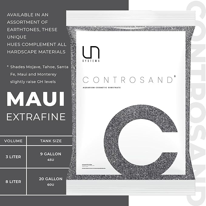 Ultum Nature Systems Controsand Maui Aquarium Gravel (3L) - Small Pebbles for Fish Tank - Planted Rocks - Substrate - Versatile Stones