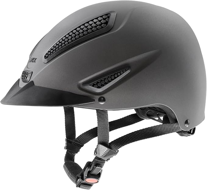 uvex perfexxion II Horse Riding Helmet for Women & Men, Anthracite - Adjustable & Excellent Ventilated Helmet