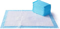 Amazon Basics Dog and Puppy Pee Pads with 5-Layer Leak-Proof Design and Quick-Dry Surface for Potty Training, Heavy Duty Absorbency, X-Large, 28 x 34 Inch - Pack of 25, Blue & White
