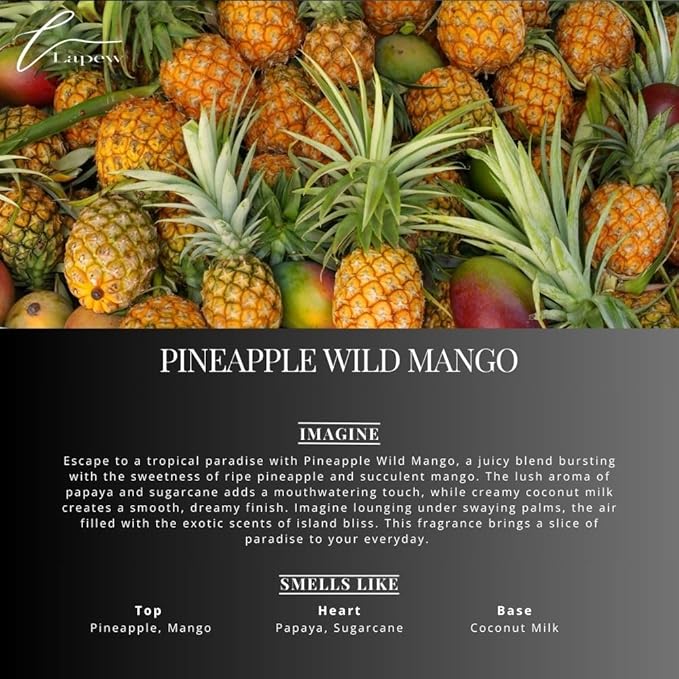 Pineapple Wild Mango Carpet Freshener Powder Refill 36 oz | Powerful Odor Eliminator for Home | Upholstery Deodorizer | Carpet Deodorizer | Pet Urine | Cat Litter Box