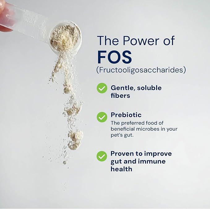 Pet Probiotics - S. boulardii + FOS Probiotic and Prebiotic Powder for Dogs and Cats 60g