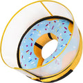 Inflatable Dog Cone Collar with Detachable Enhanced Anti-Licking Shield, Soft Neck Donut Collar for Dogs After Surgery, Adjustable Dog Cone Alternative for Large Medium Small Dogs & Cats