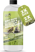 16oz Bird Bath Cleaner, Cleans 80 Gallons of Water, Ideal Fountain Cleaner Safe for Birds, Bird Bath Fountains Clarifier, Liquid Birdbath and Fountain Maintenance, Promotes Clean & Clear Water