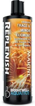 Brightwell Aquatics Rēplenish – Premium Trace & Minor Element Supplement for Marine Aquariums, Supports Healthy Fish, Corals, and Invertebrates, 250 ml