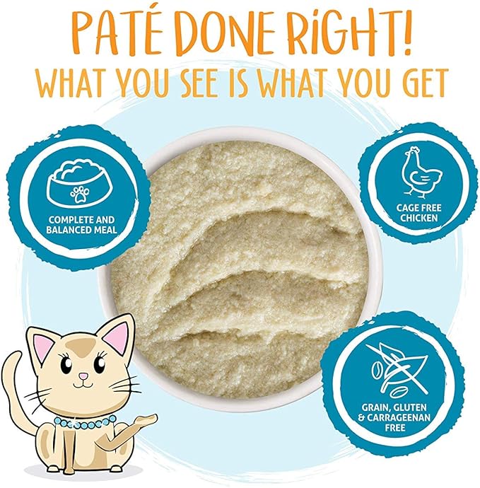 Weruva Wet Cat Food, Press Your Lunch with Chicken Pate, 5.oz Can, Pack of 8