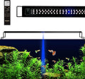 GLOWRIUM LED Aquarium Light with Remote, Full Spectrum Fish Tank Light with Auto Timer, IP67 Waterproof Freshwater Planted Tank Light, Dimmable RGB+W+Moon LEDs with High Performance (27W 36-41inch)
