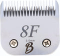 Detachable A Series 8f Blade Dog Grooming Clipper Blade 3mm Cuts Length Full Tooth Finishing Blade Japanese Carbon Steel 8f Clipper Blade | 3mm Clipper Blade (Compatible A5 Series(B8f)
