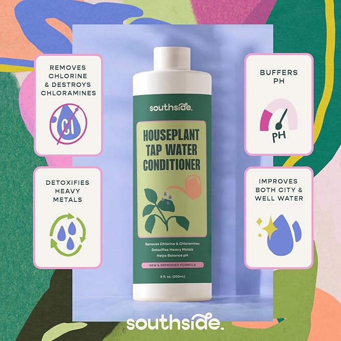 Tap Water Conditioner for Houseplants & Hydroponics - Remove Chlorine, Chloramines & Heavy Metals, Buffers pH - 8 Oz