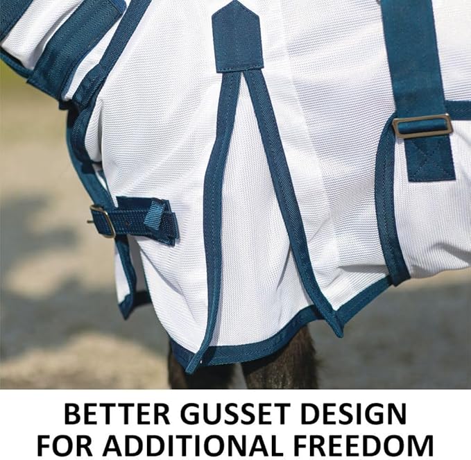 Schneiders Soft Interlock Mesh II Horse Fly Sheets | Superior UV & Insect Protection | Versatile Euro Fit Option | Reflective Safety Design