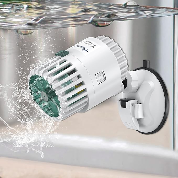 Pawfly Wave Maker for Aquarium, 800 GPH 3W Aquarium Powerhead, Quiet Submersible Wavemaker for Fish Tanks up to 50 Gallons, Water Circulation Pump with Strong Suction Cup Base