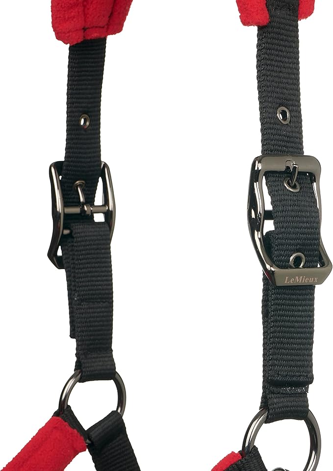 LeMieux Vogue Fleece Headcollar - Halter & Leadrope - Extra Padding, Adjustable at Curb and Poll Strap