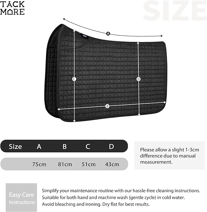 Tackmore Western Saddle Pad Breathable, Shock-Absorbing Saddle Pad