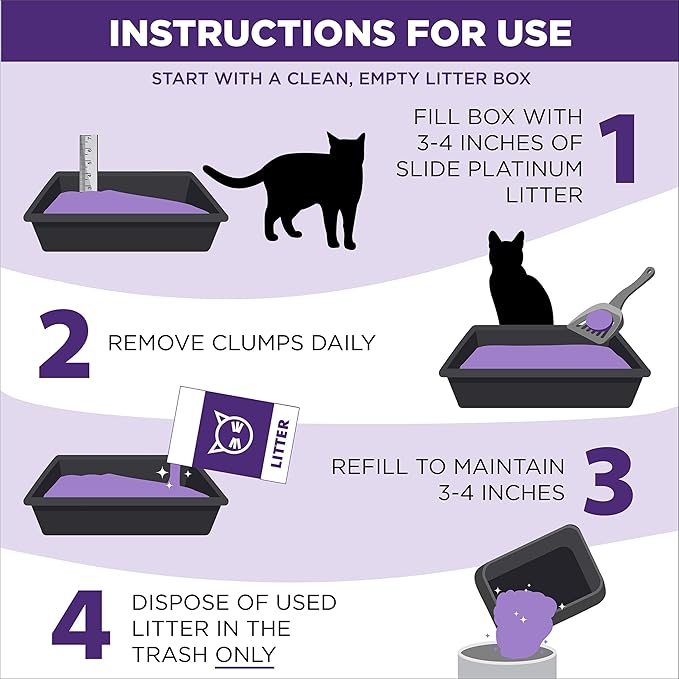 ARM & HAMMER Clump & Seal SLIDE Platinum Multi-Cat Clumping Litter, Easy Clean, Superior Odor Control, 18 Lbs