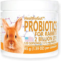 HealthyGut Probiotics for Rabbits Dietary Supplement, All-Natural Digestive System Formula (120 Servings)