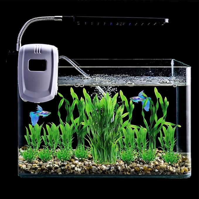 Aquarium Plants, 20pcs Fish Tank Decor Green Plants Artificial Aquarium Decorations for Household and Office Aquarium Simulation, Small to Large