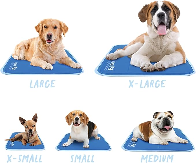The Green Pet Shop Cool Pet Pad - Extra Large, Disney’s Stitch - Self-Cooling, Pressure Activated Mat for Dogs & Cats from 80+ lbs - Non-Toxic Gel, No Water Needed
