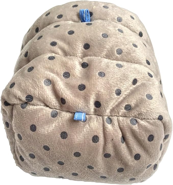 WOWOWMEOW Guinea Pig Cave Bed Small Animals Warm Cage Hanging Bed for Rat, Chinchilla, Hedgehog, Rabbit (M, Dot-Grey)