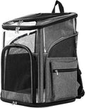 Cat Carrier Backpack for Small Medium Cats Dogs Backpack Puppies up to 26 Lbs, Excellent Visibility and Airflow,Lightweight and Portable Travel Pet Carrier Bag Foldable Design
