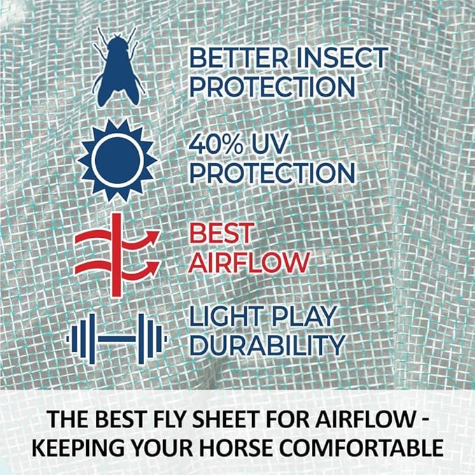 Schneiders Ripstop Nylon Mesh II Horse Fly Sheets | Optimal Airflow & UV Protection