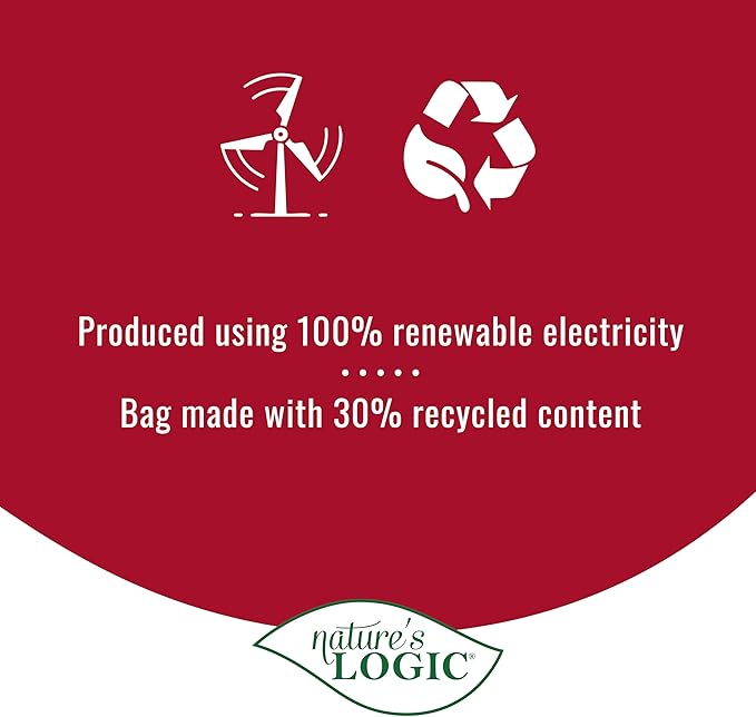 NATURE'S LOGIC Dry Dog Food - 100% Natural - No Synthetics - for All Ages, Sizes, Breeds - Free from Common Allergens, High Protein - Beef Meal Feast, 13lbs
