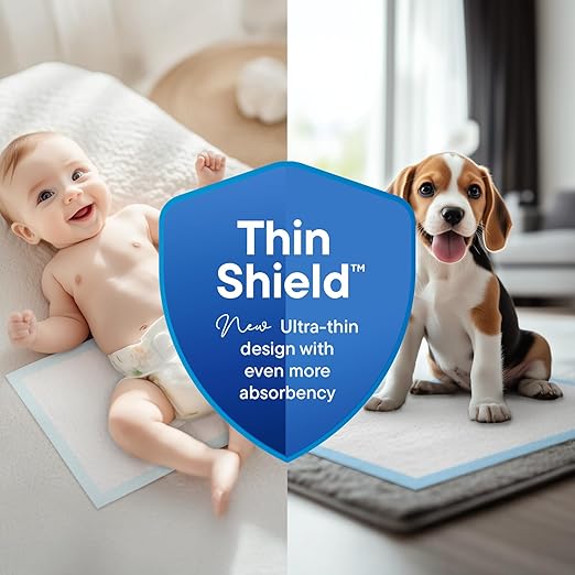 Disposable Changing Pads [100-Pack] Diaper Pad for Baby, Puppy & Dog - Pee & Wee Underpads - Chux Potty Training Liner - Changing Table Cover - 17"x13" Leak-Proof Liners for Incontinence & Travel Use