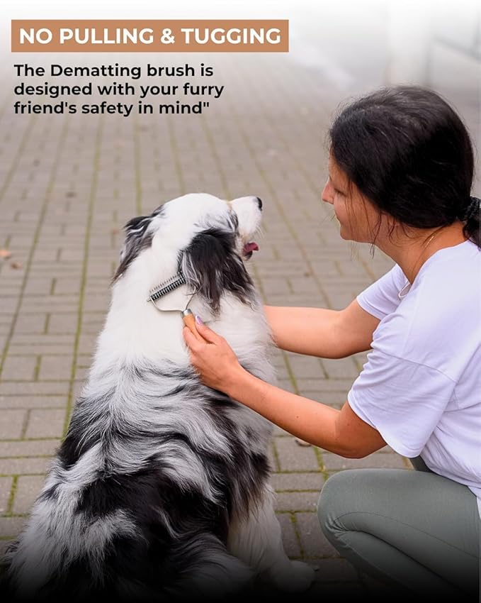 Shedding Tool – Undercoat Rake and Deshedding Brush for Pets, Detangling Brush, Grooming Comb, Cat Brush, Dog brush for Shedding LTANIOLAK