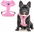 BINGPET No Pull Dog Harness,Soft Mesh Breathable All Weather Vest Harness,Safety Protection Design Durable Adjustable Step-in Easy Walk Dog Harness for Small Medium Large Dogs(LightPink,XL)