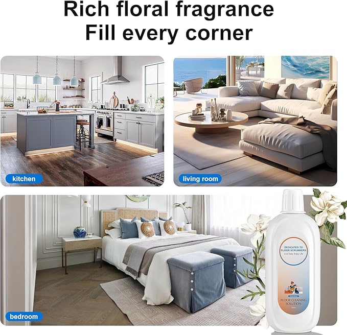 Floor Cleaning Solution Compatible With Tineco , Deep Cleans for Multiple Hard Floors, Suitable With All Robot Vacuums with Mopping and Cordless Wet/Dry Vacuum Mop Cleaner (Fresh Ocean 1 Bottle)