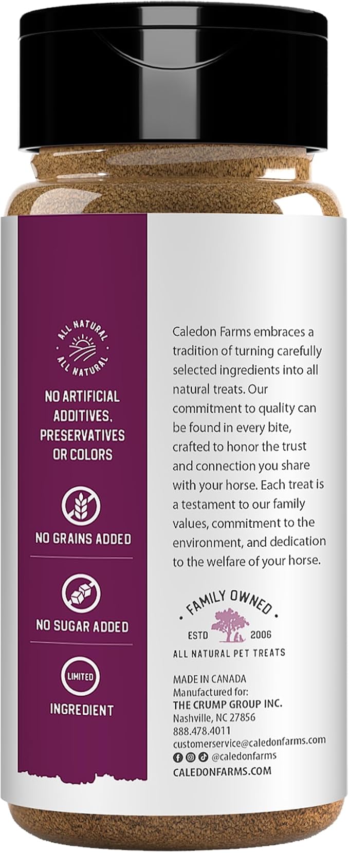 Caledon Farms Crumbles - Apple & Alfalfa Recipe, 10.6oz, Horse Treats