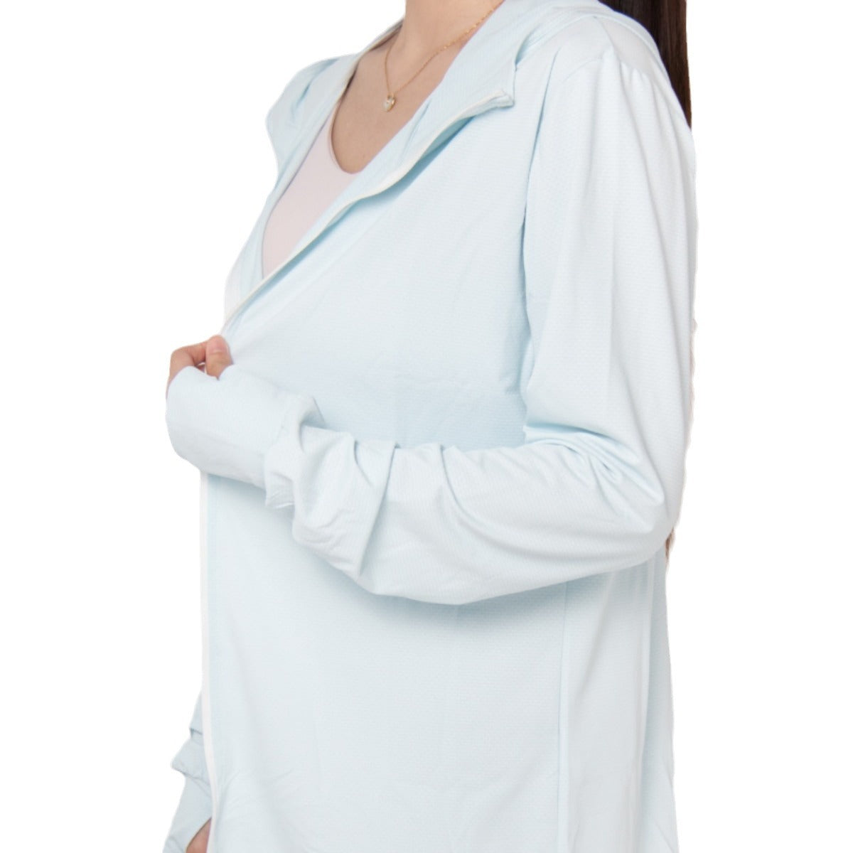 UV-protective Knitted Hooded Cardigan Sun Protection Garment