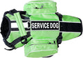 Serijoars Dog Vest Harnesses with Saddlebag Backpack for Camping & Travel - Reflective Hound Hiking Backpack Saddle Bag - Lightweight Vest Harness for Medium & Large Dogs (Green, S)