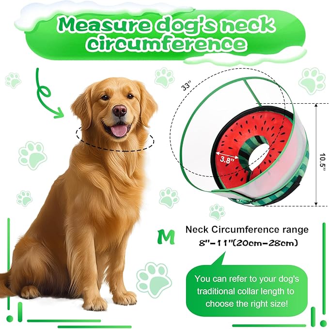 Inflatable Dog Cone Collar with Detachable Enhanced Anti-Licking Shield, Soft Neck Donut Collar for Dogs After Surgery, Adjustable Dog Cone Alternative for Large Medium Small Dogs & Cats