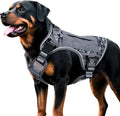 Heavy-Duty Tactical Dog Harness for Large Dogs, No Pull Adjustable Reflective Pet Vest with Molle System, K9 Military-Grade Control for Service Training, Outdoor & 10+ Breeds, Gray Camo, X-Large