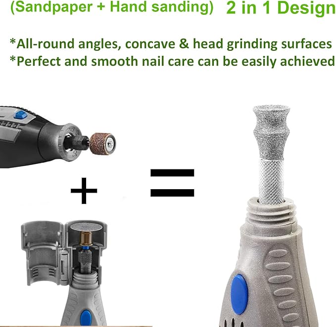 ClassA+80 Diamond Dog Nail for Dremel, Screw-Mounted Mode Nail Dremel Tool for Dogs, Especially Suitable for Long-Haired Dogs, Dremel Polishing Bits, Animals Nail Care & Home Grinder Tools