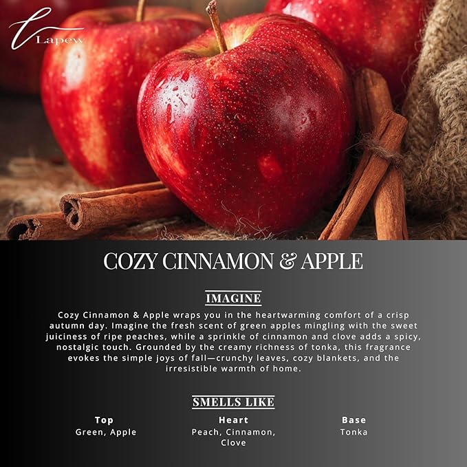 Cozy Cinnamon & Apple Carpet Freshener Powder Refill 36 oz | Powerful Odor Eliminator for Home | Upholstery Deodorizer | Carpet Deodorizer | Pet Urine | Cat Litter Box