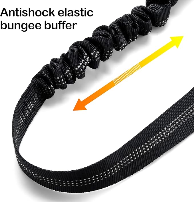 2 Piece Set Retractable Dog Car Seatbelts - Adjustable Pet Seat Belt for Vehicle Headrest Restraint - Heavy Duty & Elastic & Durable Car Harness