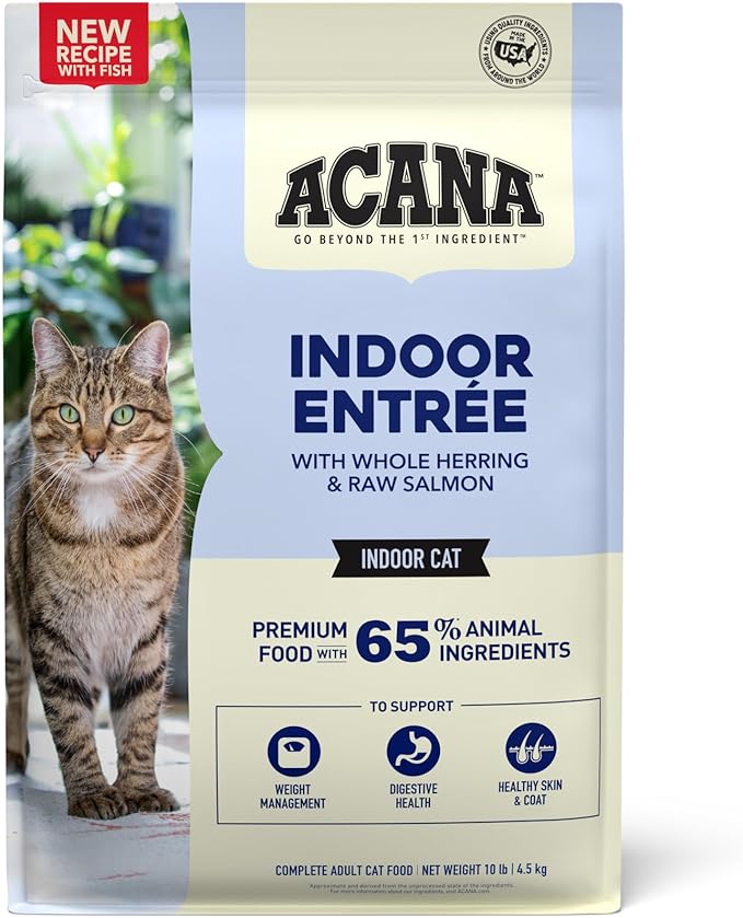 ACANA Indoor Entrée Fish Recipe Dry Cat Food 10lb Bag