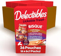 Delectables Bisque Non-Seafood Lickable Cat Treats Variety Pack, 6 Count (Pack of 6)